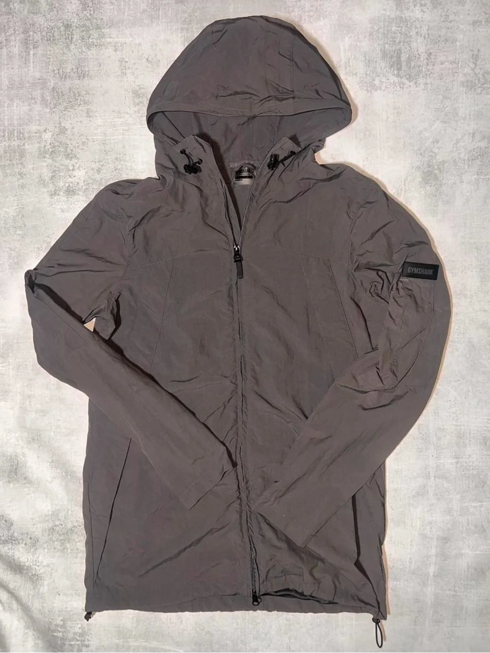 Gymshark Lightweight Hooded Jacket in Charcoal